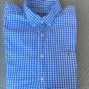 Vineyard Vines Blue Gingham Men's Shirt